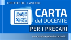 Carta del Docente per i precari